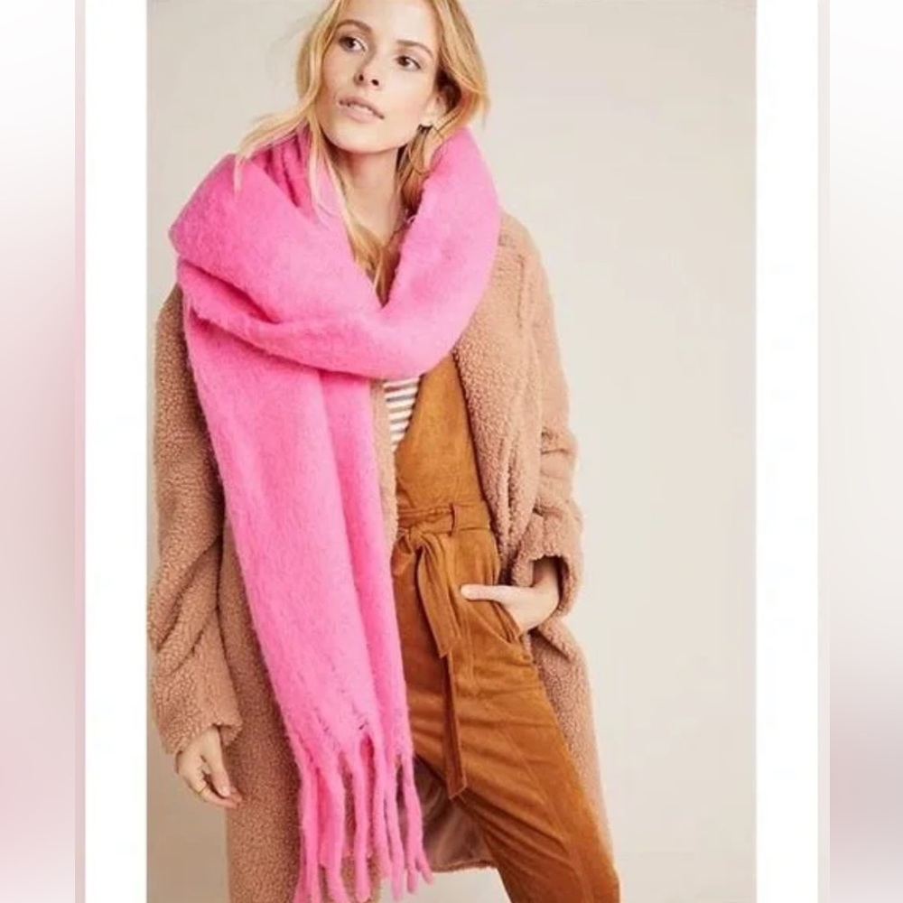 Anthropologie Pink Scarf